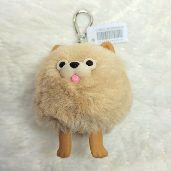 BBW Pomeranian Pup Dog PocketBac Holder Rare Find Soft Faux Fur New OOS - Picture 3 of 10